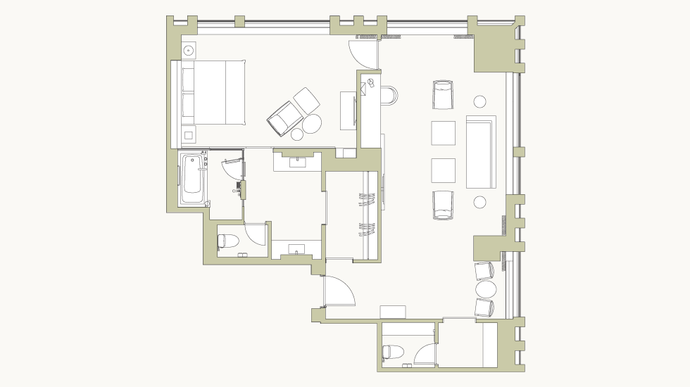 แผนผังชั้นห้องเอ็กเซ็กคูทีฟสวีท