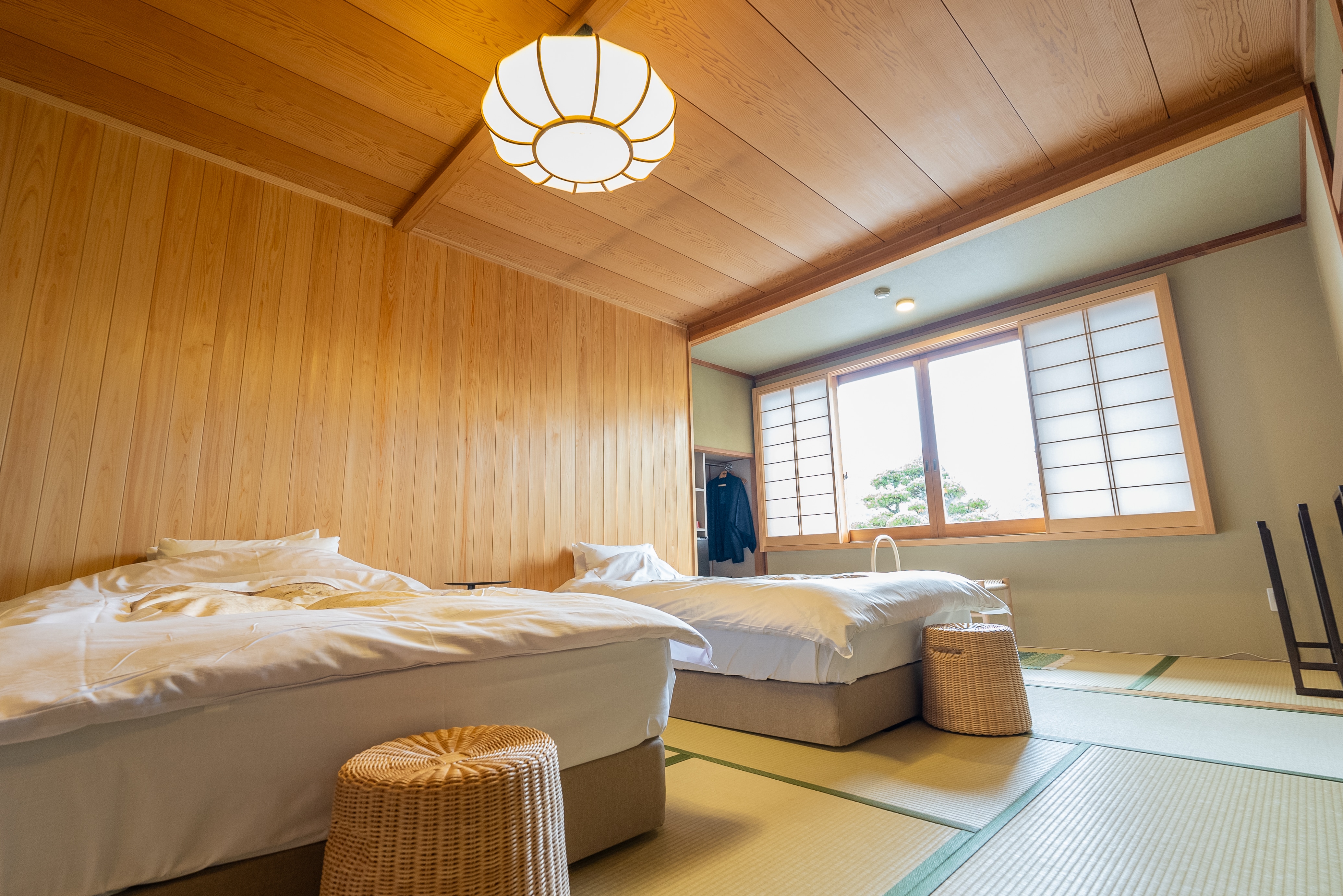 2 tempat tidur standar gaya Jepang