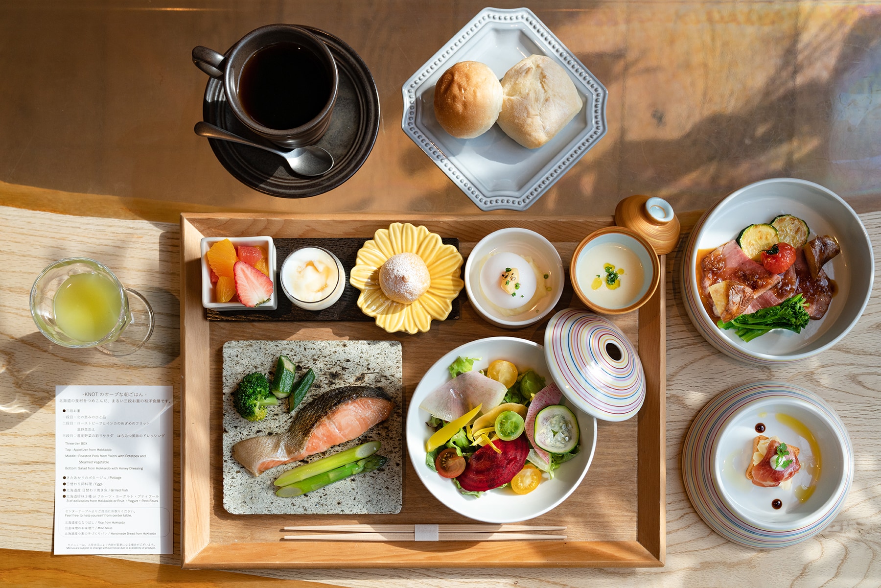 KNOT's orb breakfast (example)