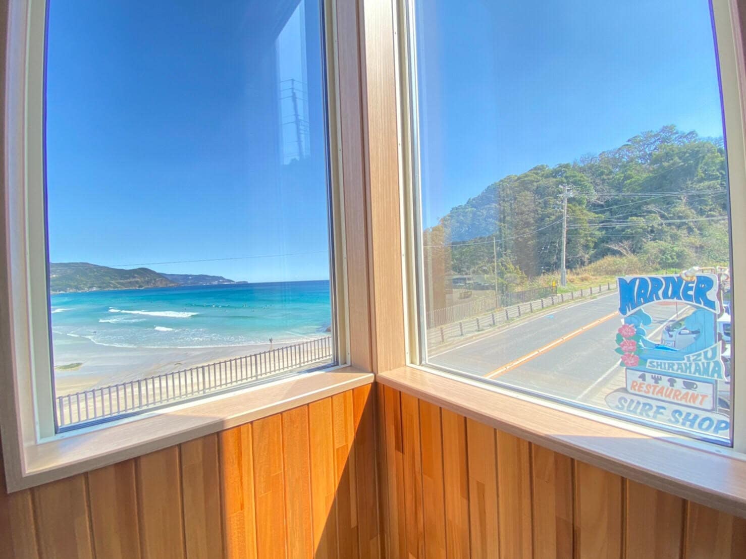The sea as seen from Room D