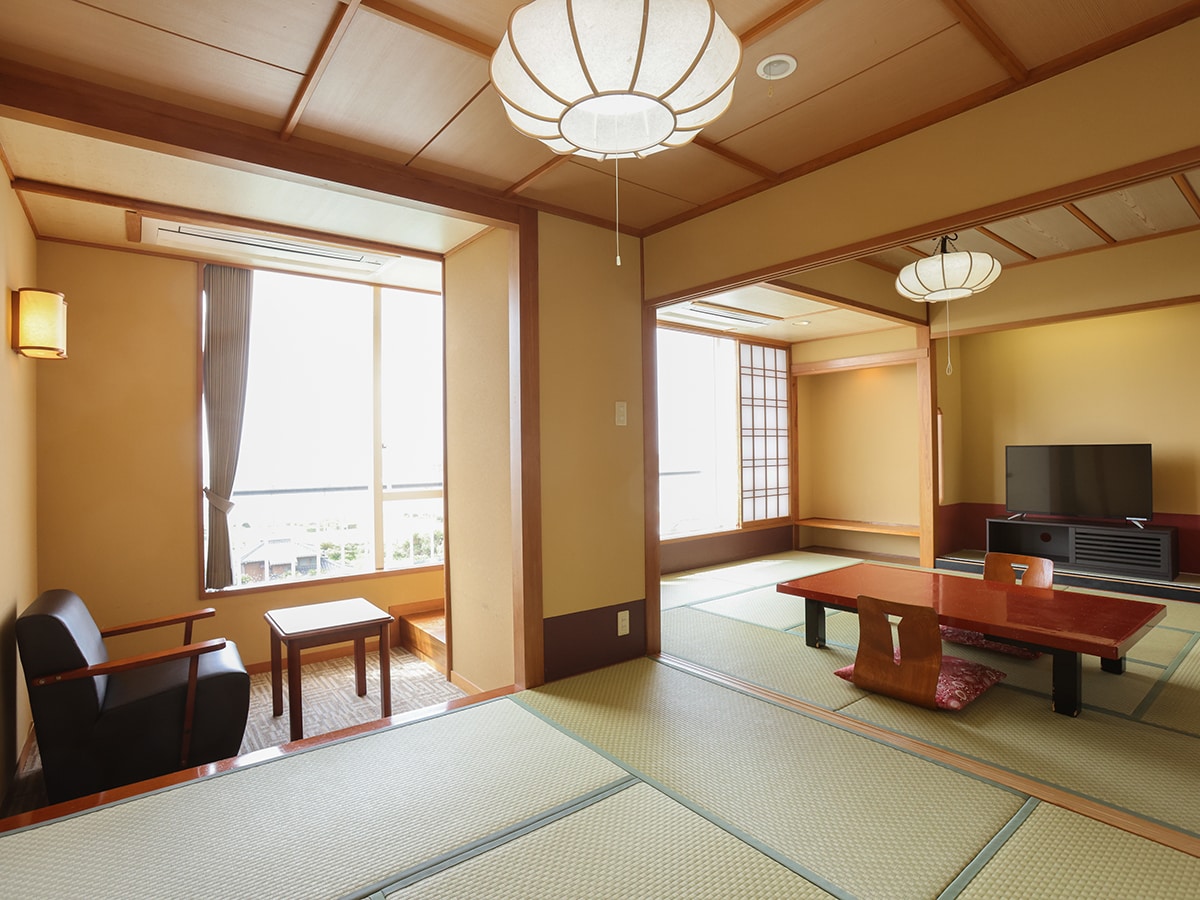 Bangunan utama Kamar bergaya Jepang, tipe dua kamar, kamar dengan pemandangan laut