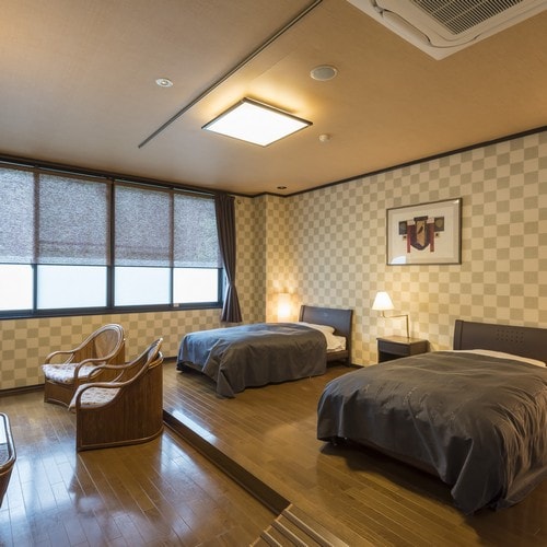 Japanese-Western style twin bed special room