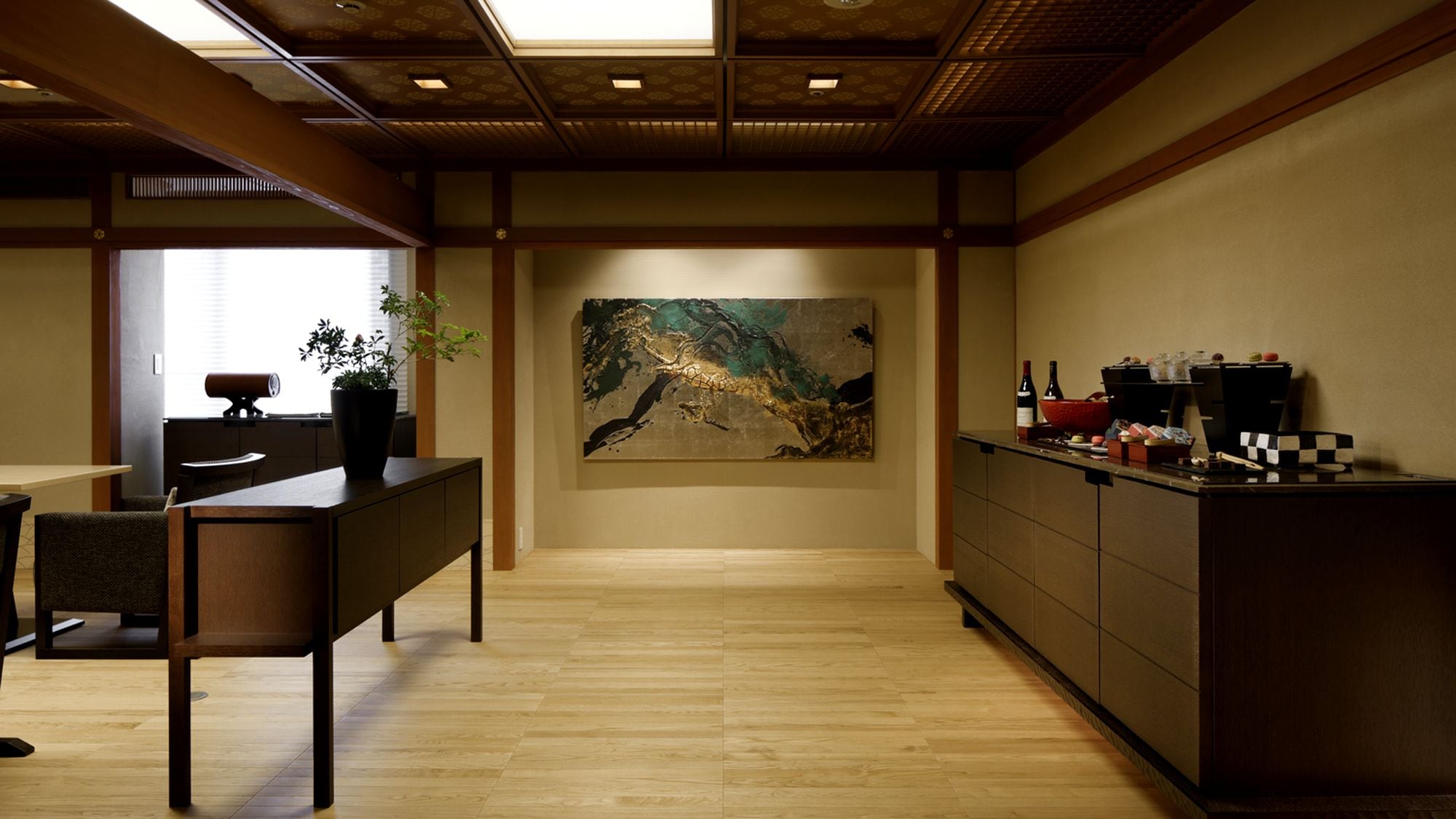Enjoy a relaxing moment in a space with a Japanese feel