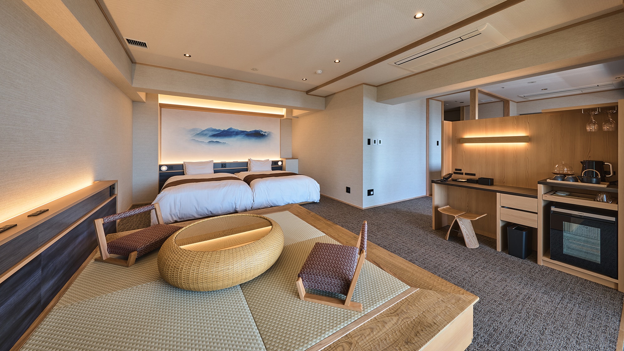 Executive Satoyama Suite with open-air bath [9th-10th floors, non-smoking] (example)
