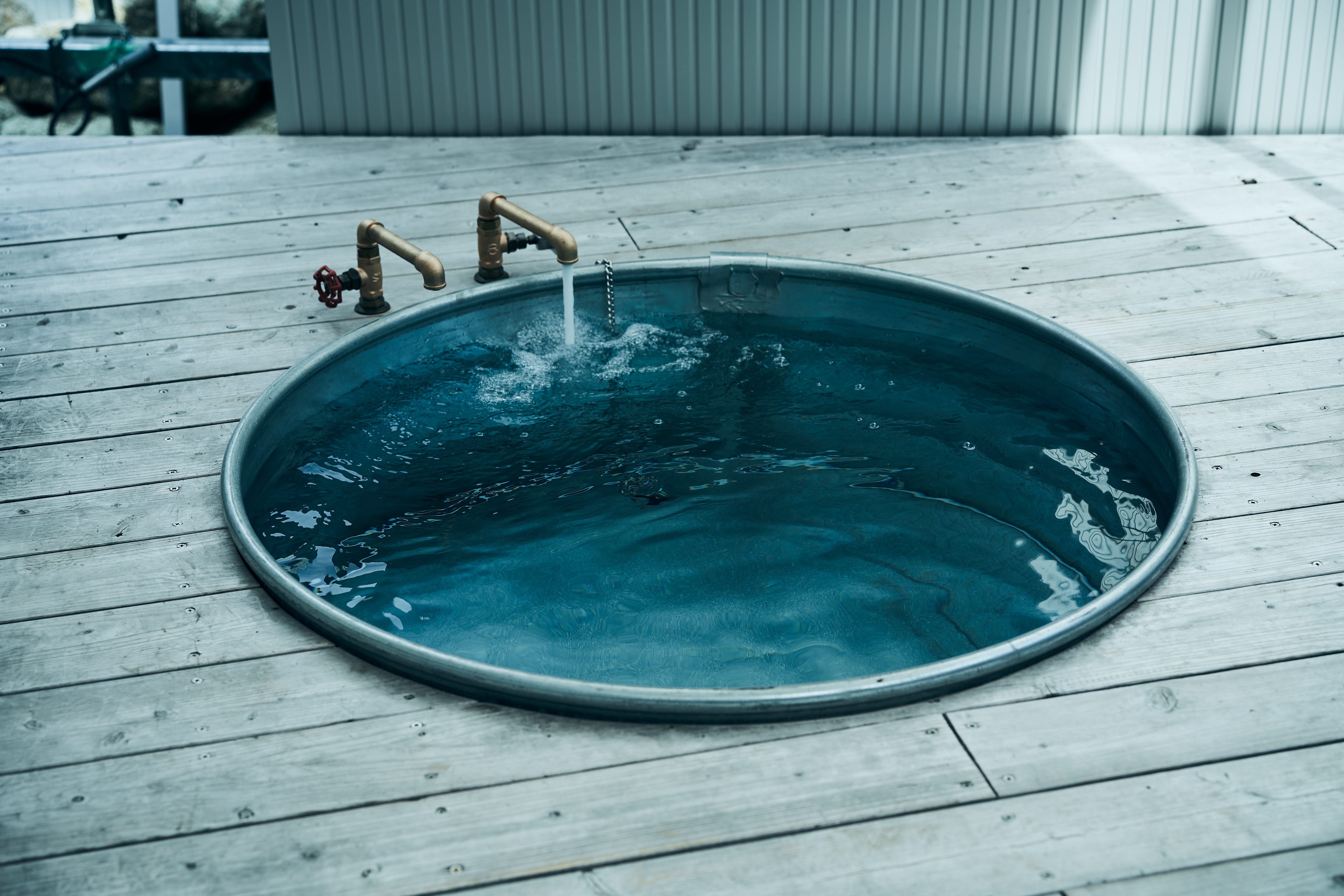 [Suite Villa -Sauna-] Collect plenty of cold water and enjoy after the sauna.