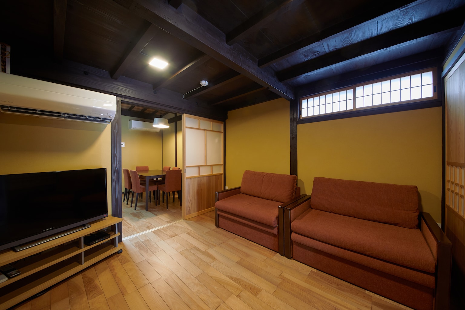 Living room on the 1st floor of Yahata Sando Miyake Building