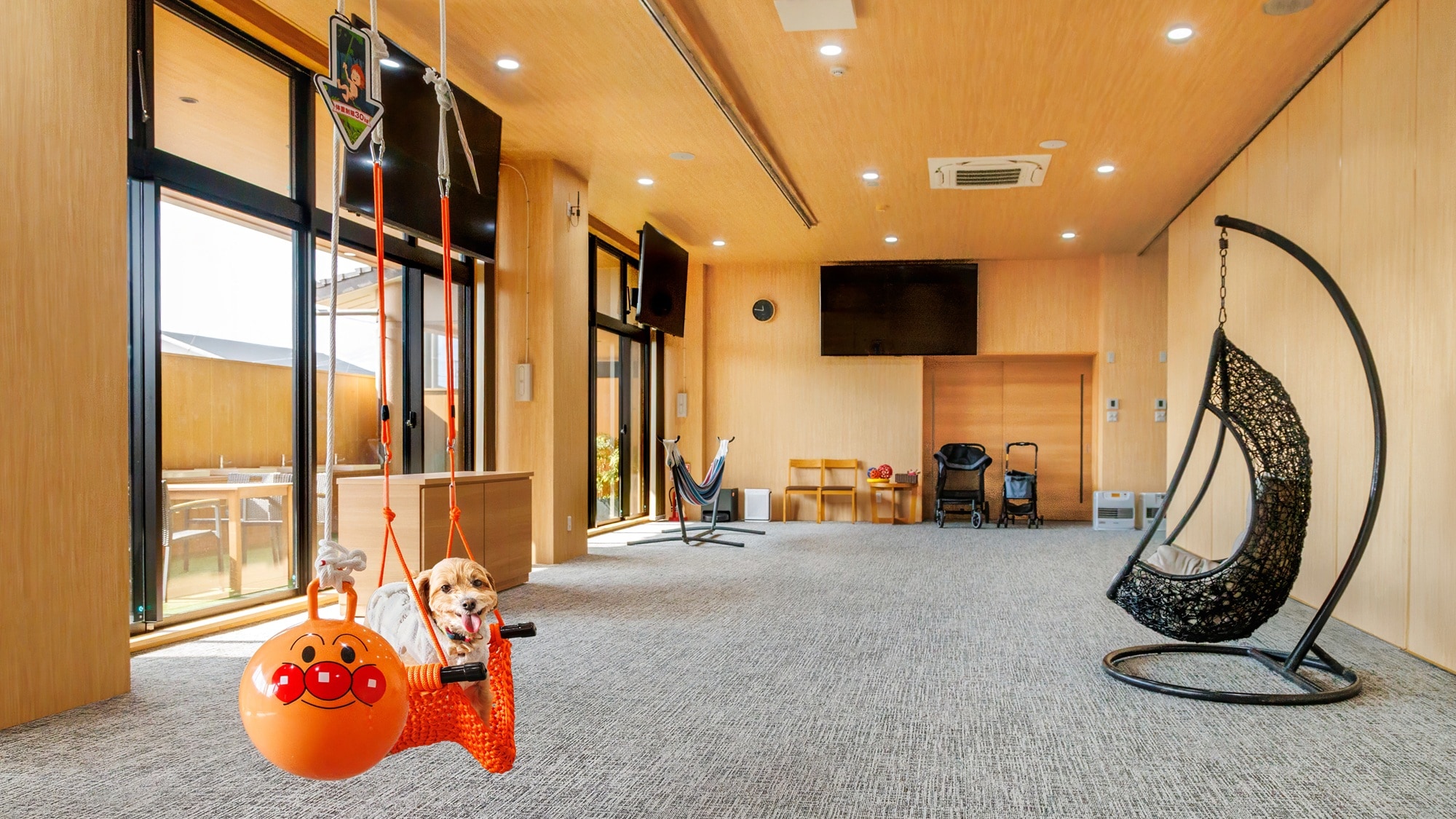 An indoor zip line has been added to the exclusive Minami Terrace building ☆ Since it's indoors, you can have fun to your heart's content regardless of the weather!