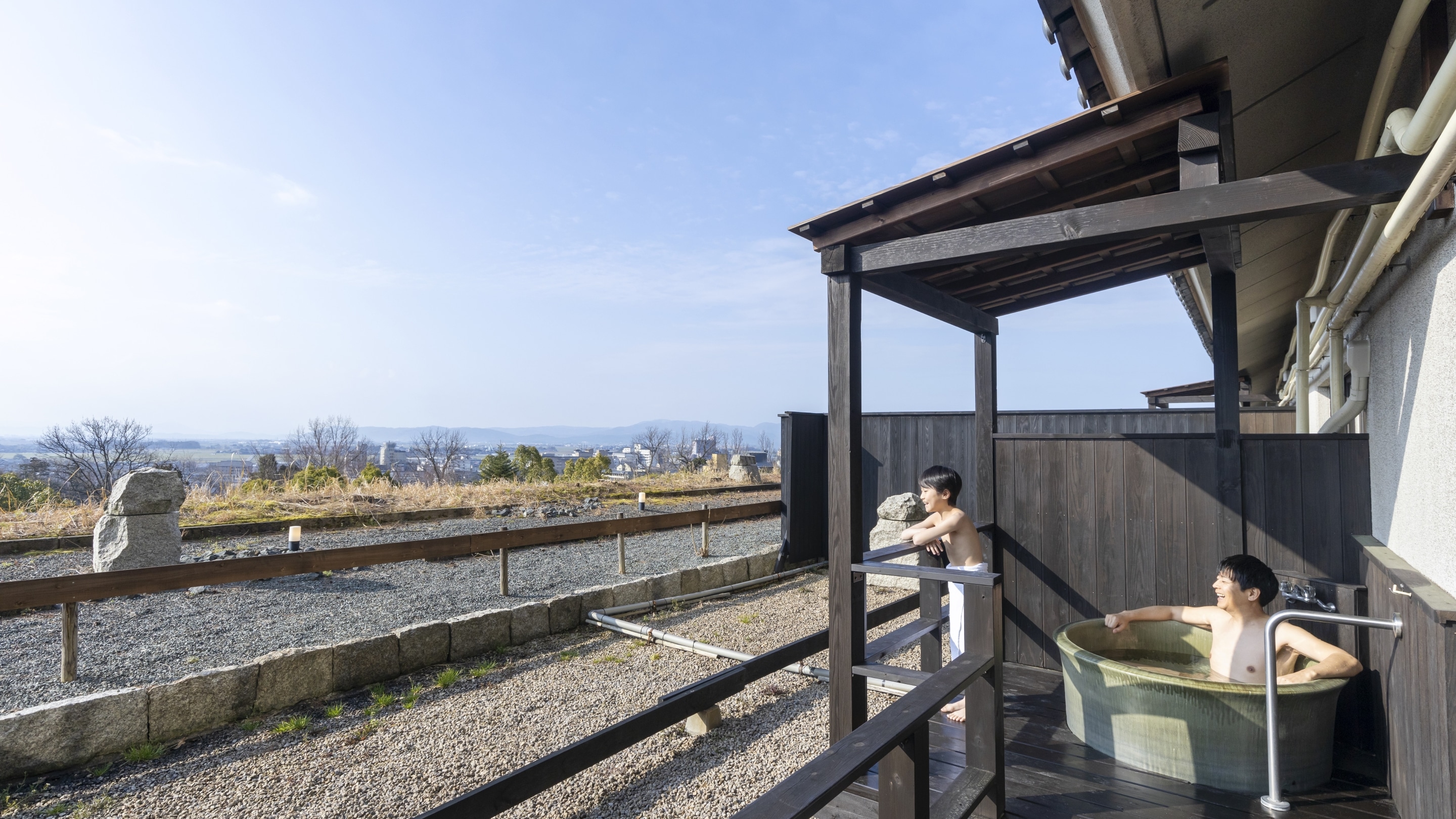 Superior Japanese-Western room with open-air bath *The bathtub in the image is not a hot spring