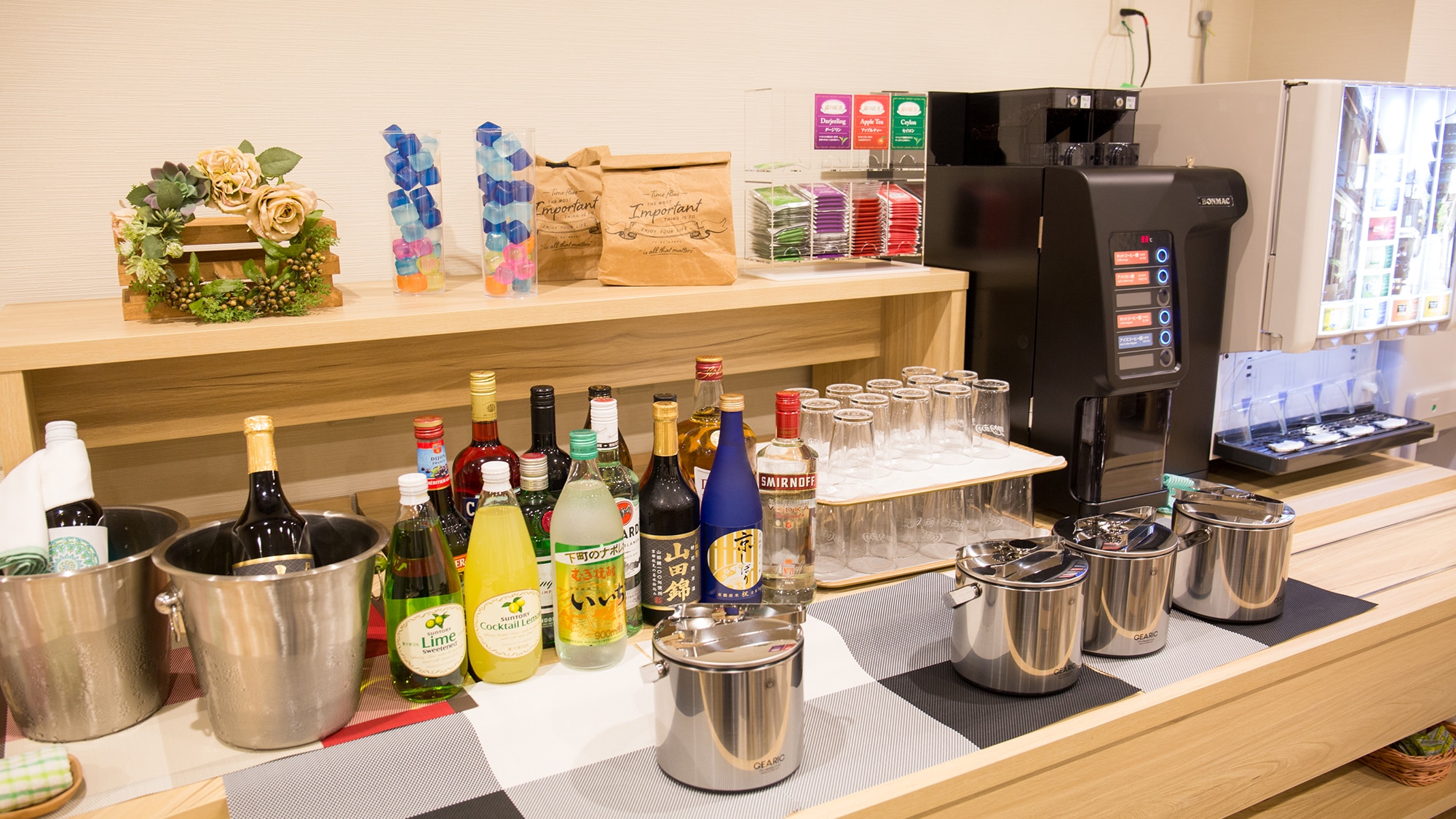 Welcome drink service