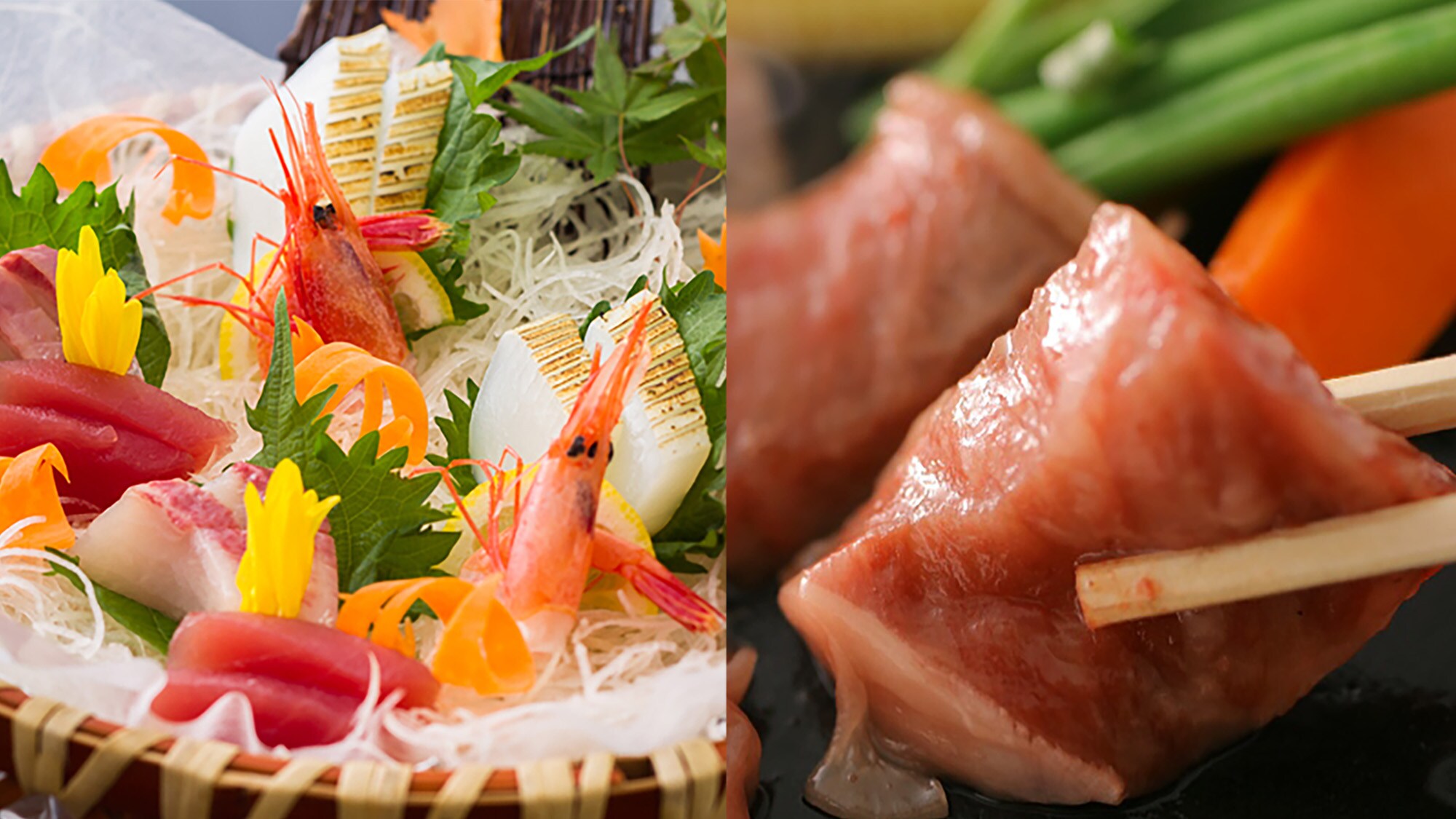 A sumptuous feast of seafood, Japanese black beef and crab [One example]