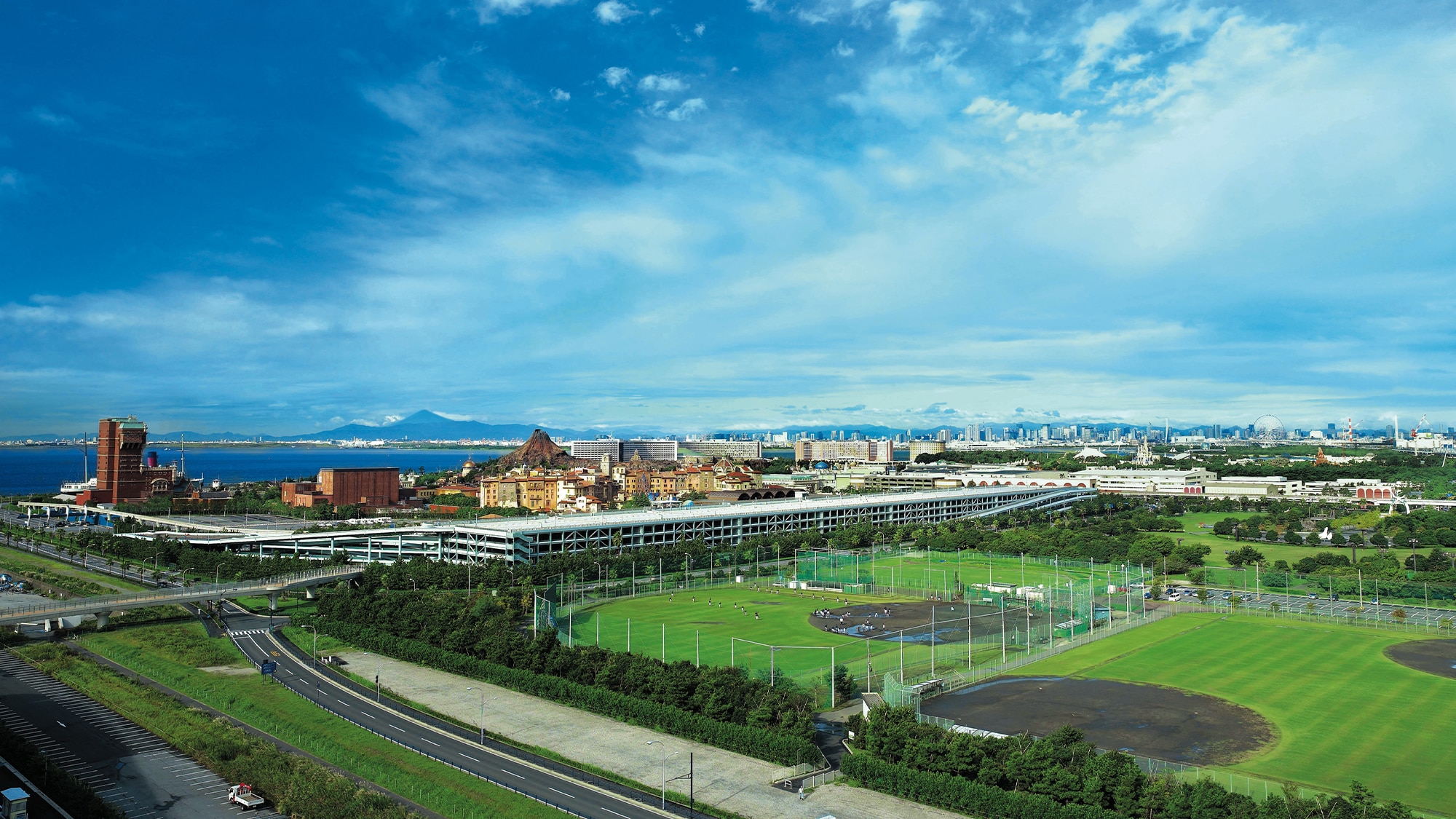 View from the main building rooftop terrace