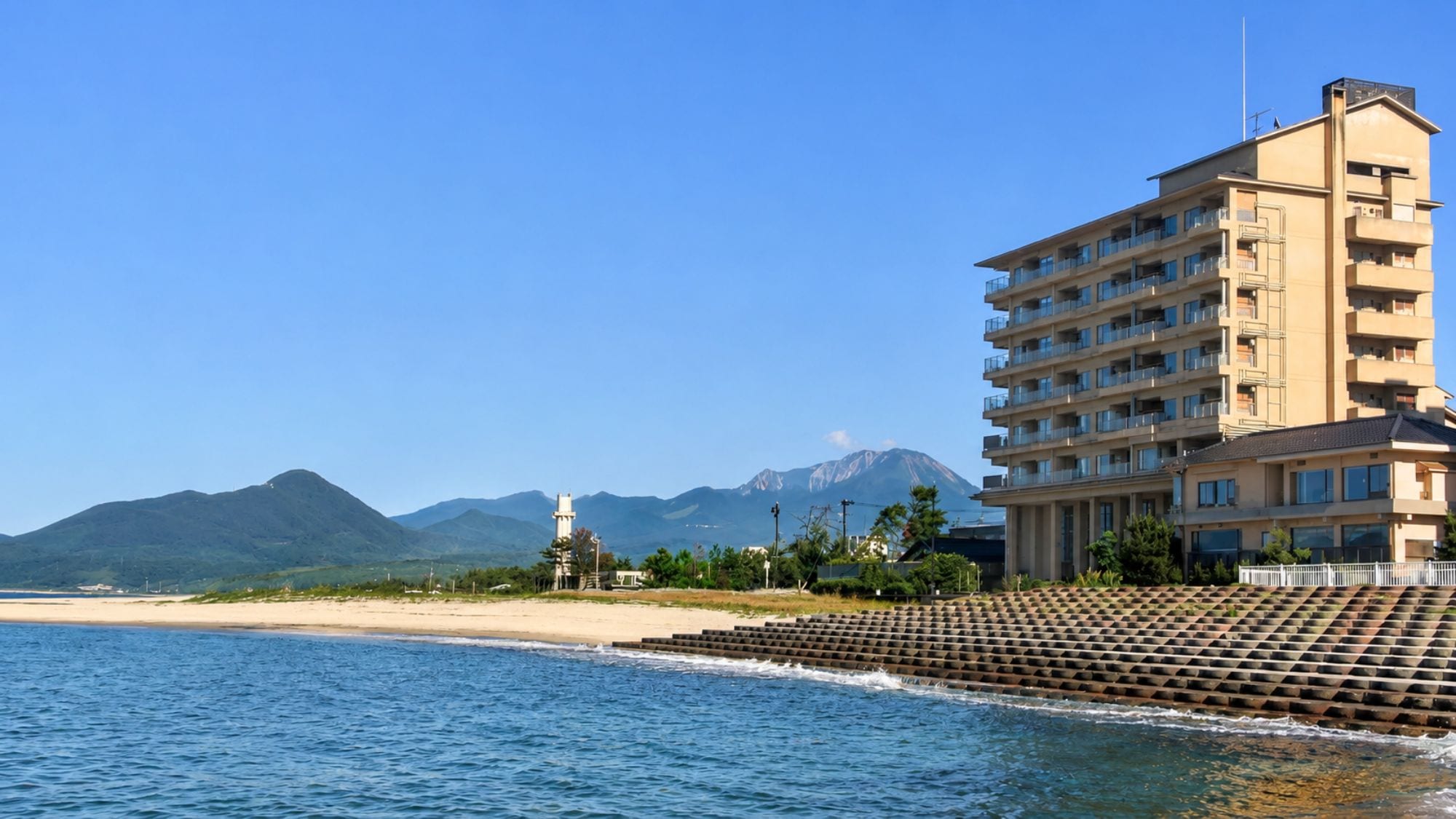 A relaxing inn overlooking the Sea of Japan.
