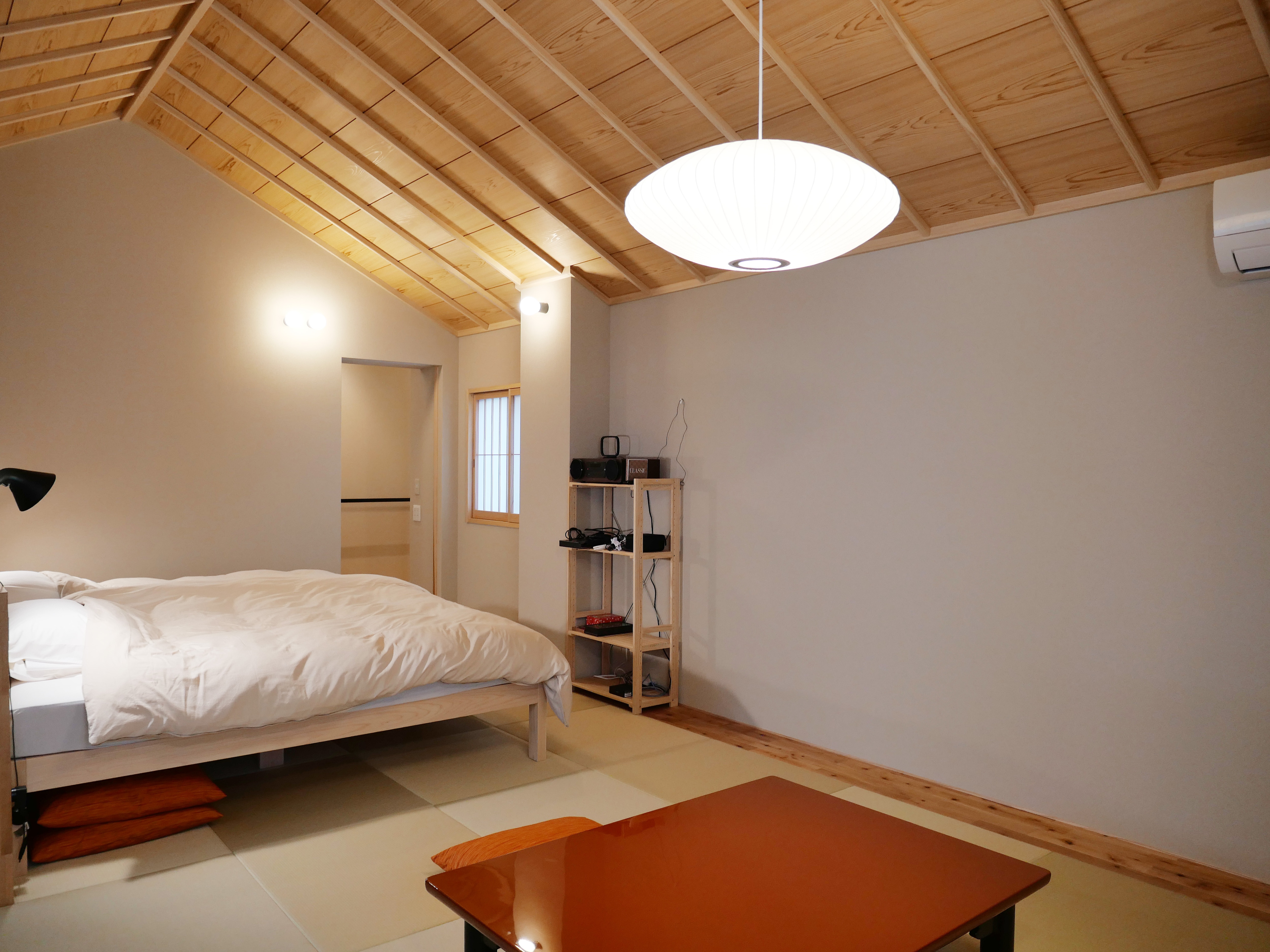 Bed and Japanese-style room