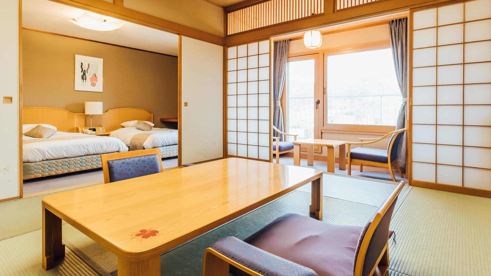[Hienkaku] 寬敞的日西合璧式客房，設有10張榻榻米的臥室