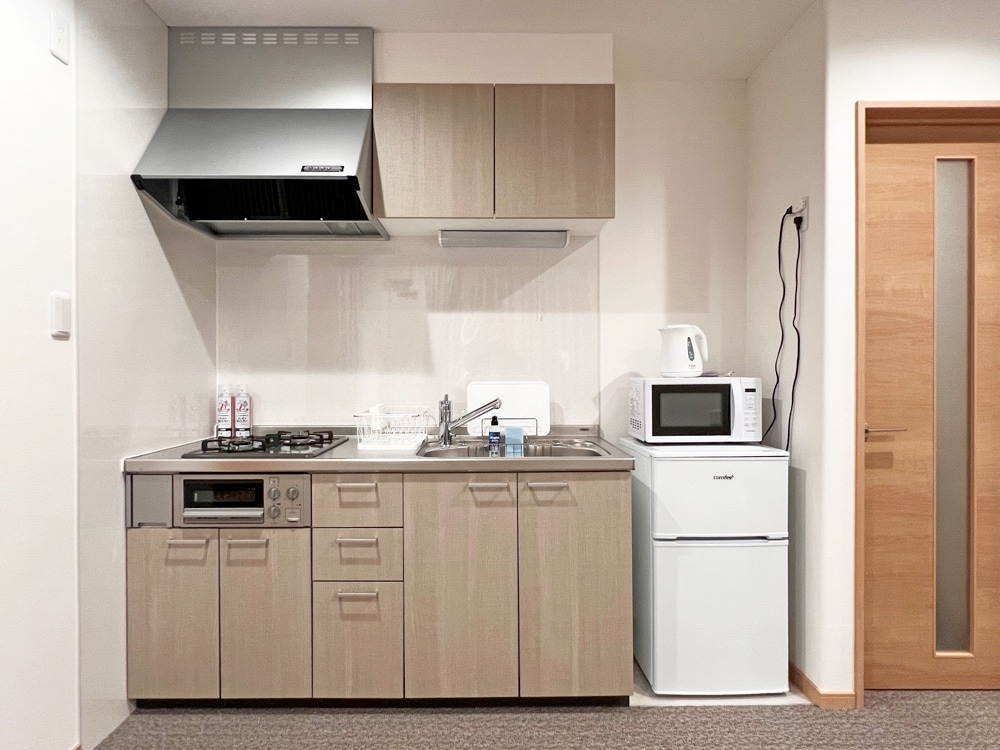 ห้องพักทุกห้องมีห้องครัว