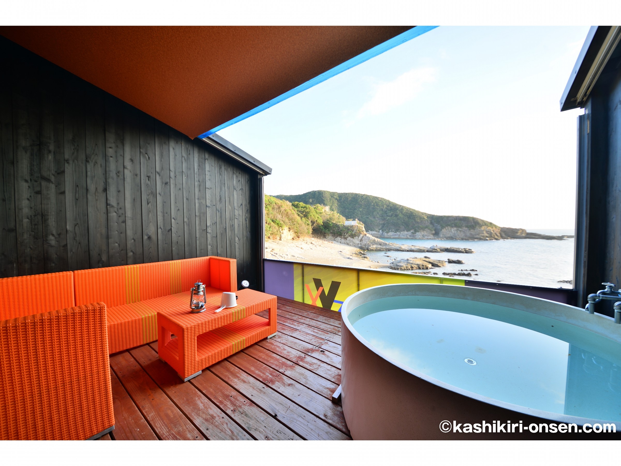 Oceanfront | Japanese-Western style room, corner detached room, open-air bath