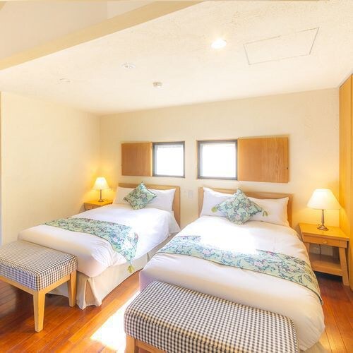 [Twin] Recommended for friends or parents and children traveling together with just the right amount of distance between them (example of a room)