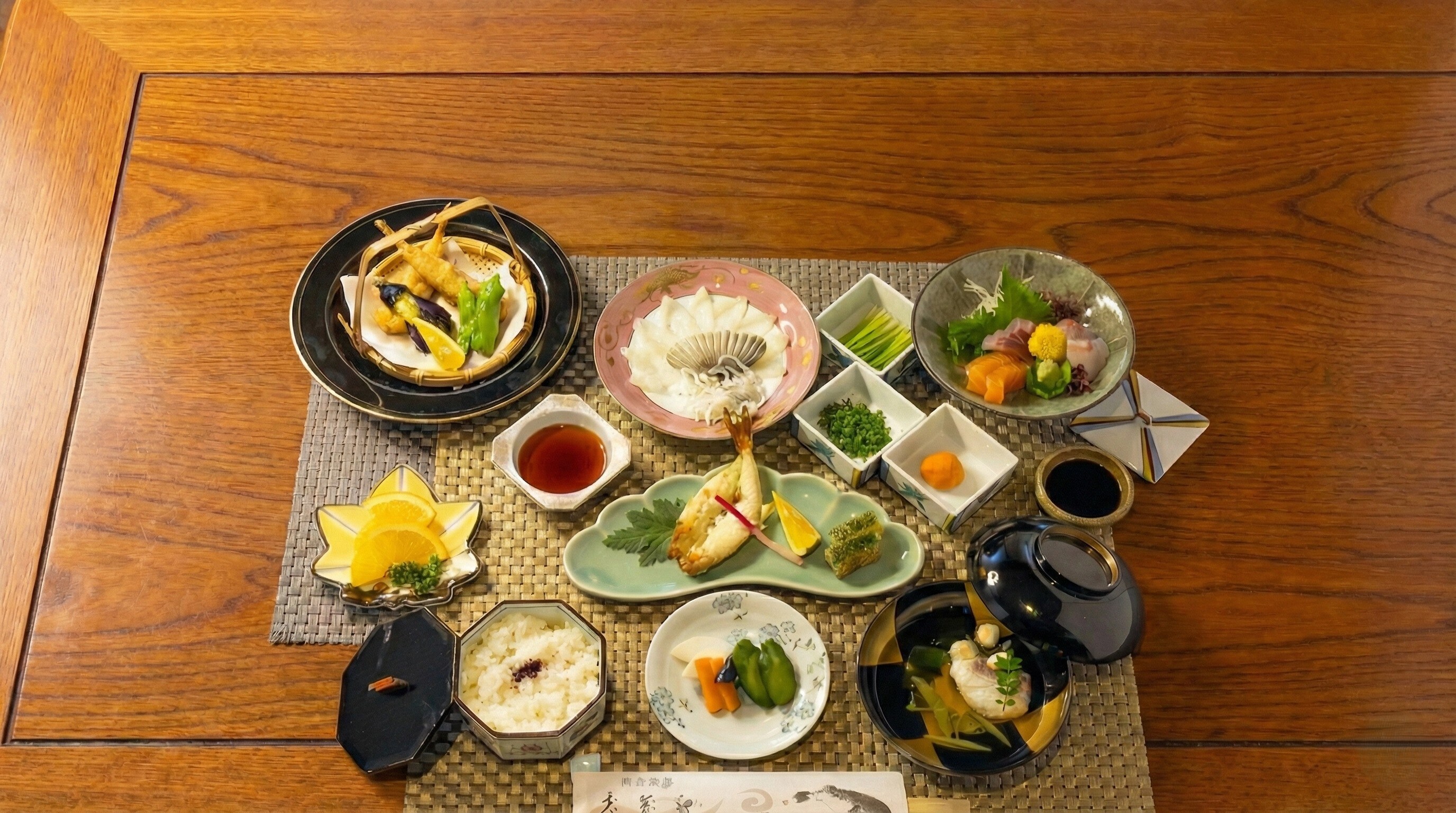 Mini-kaiseki fugu course (example)