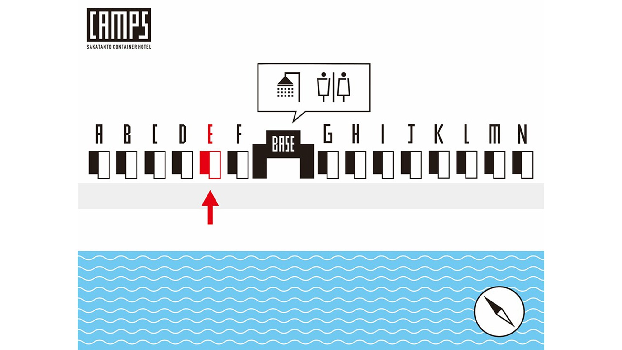 ・【Map】 Accommodation Building E is here