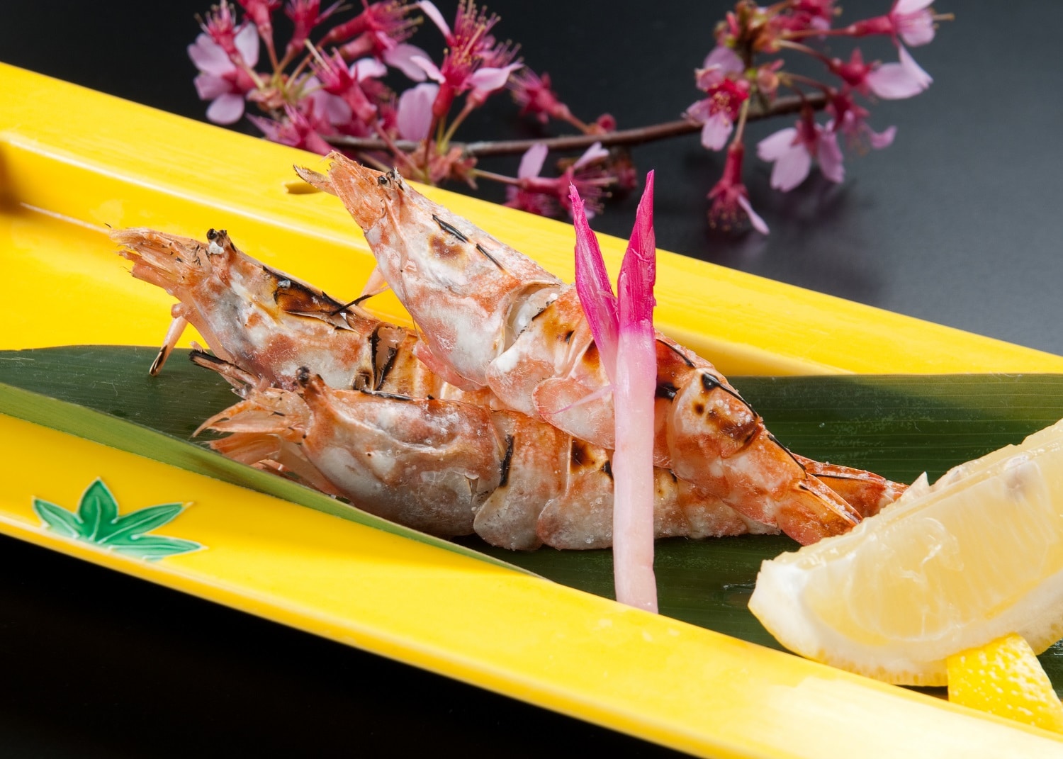 Special order dish: Tottori specialty, salt-grilled masu shrimp