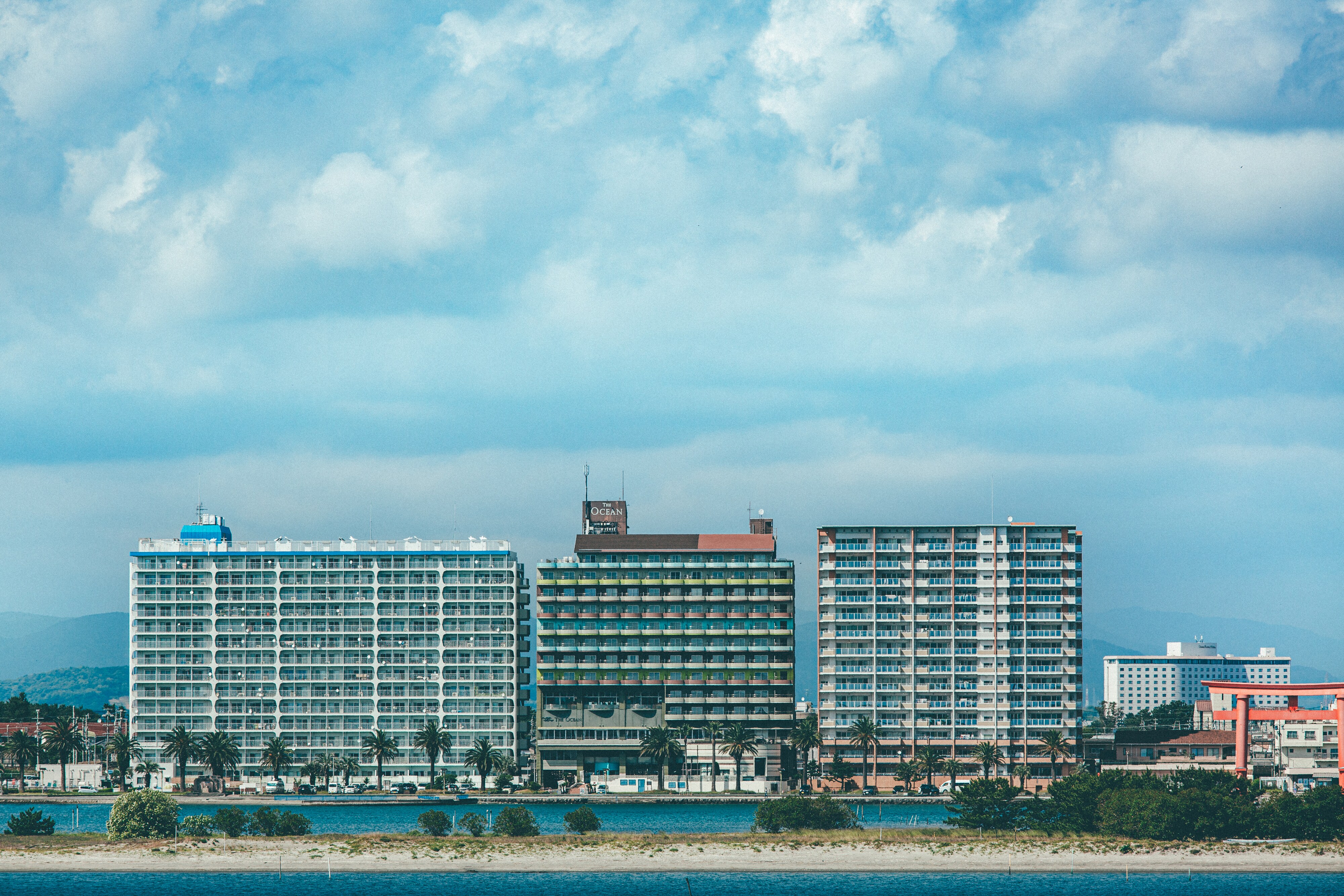 The only resort hotel on Benten Island