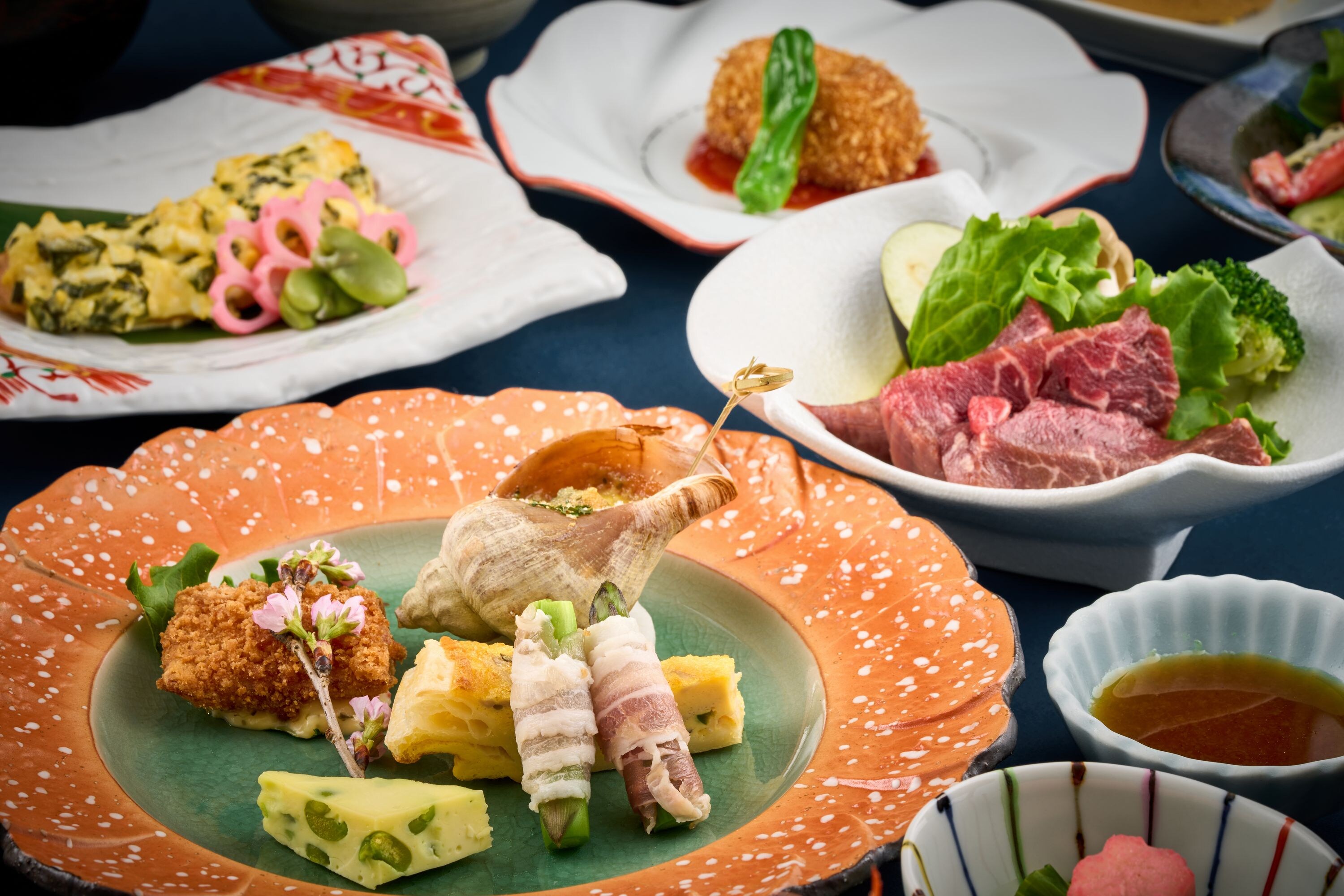 採用時令食材的“日本懷石料理”