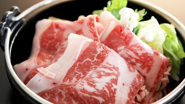 【群馬當地特產套餐附上州牛壽喜燒】