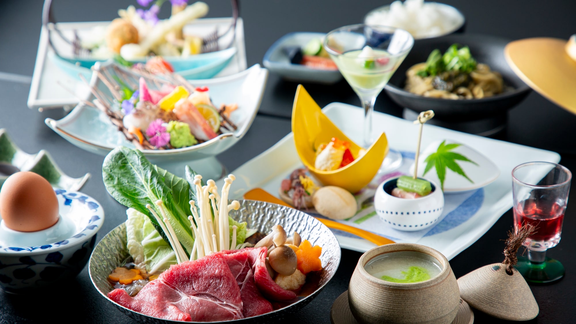 Hidangan perjamuan gourmet pilihan koki