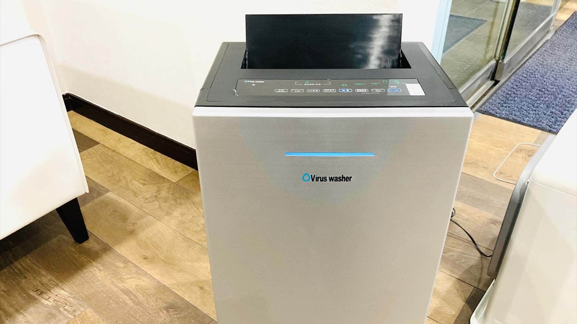 ・ Hypochlorous acid air purifiers are installed on each floor of the lobby.