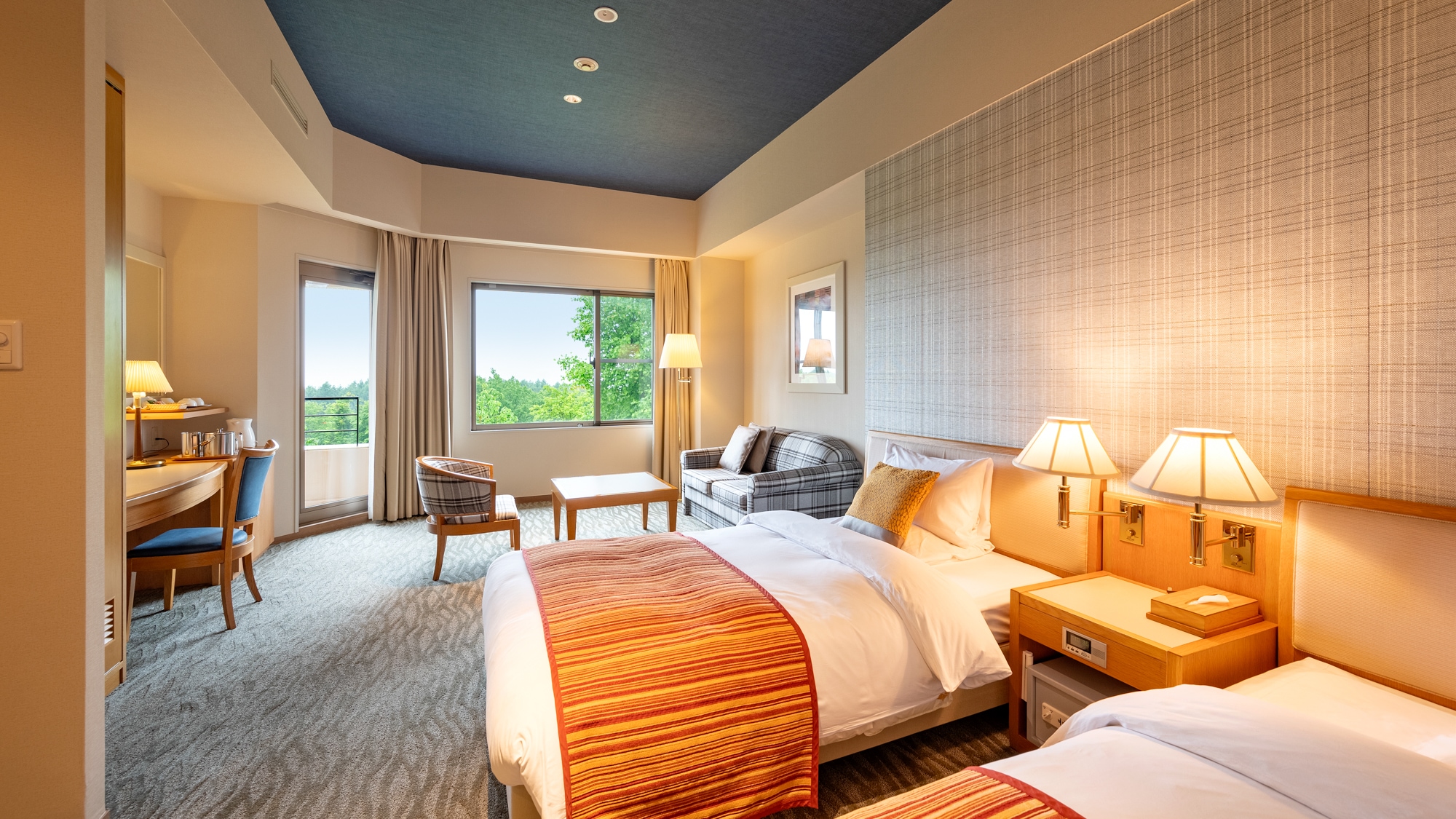 [Deluxe Twin] Tầng cao nhất 37,48㎡ Tận hưởng khoảng thời gian khác biệt trong căn phòng cao cấp này.