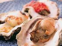 Grilled 3 kinds of rock oysters