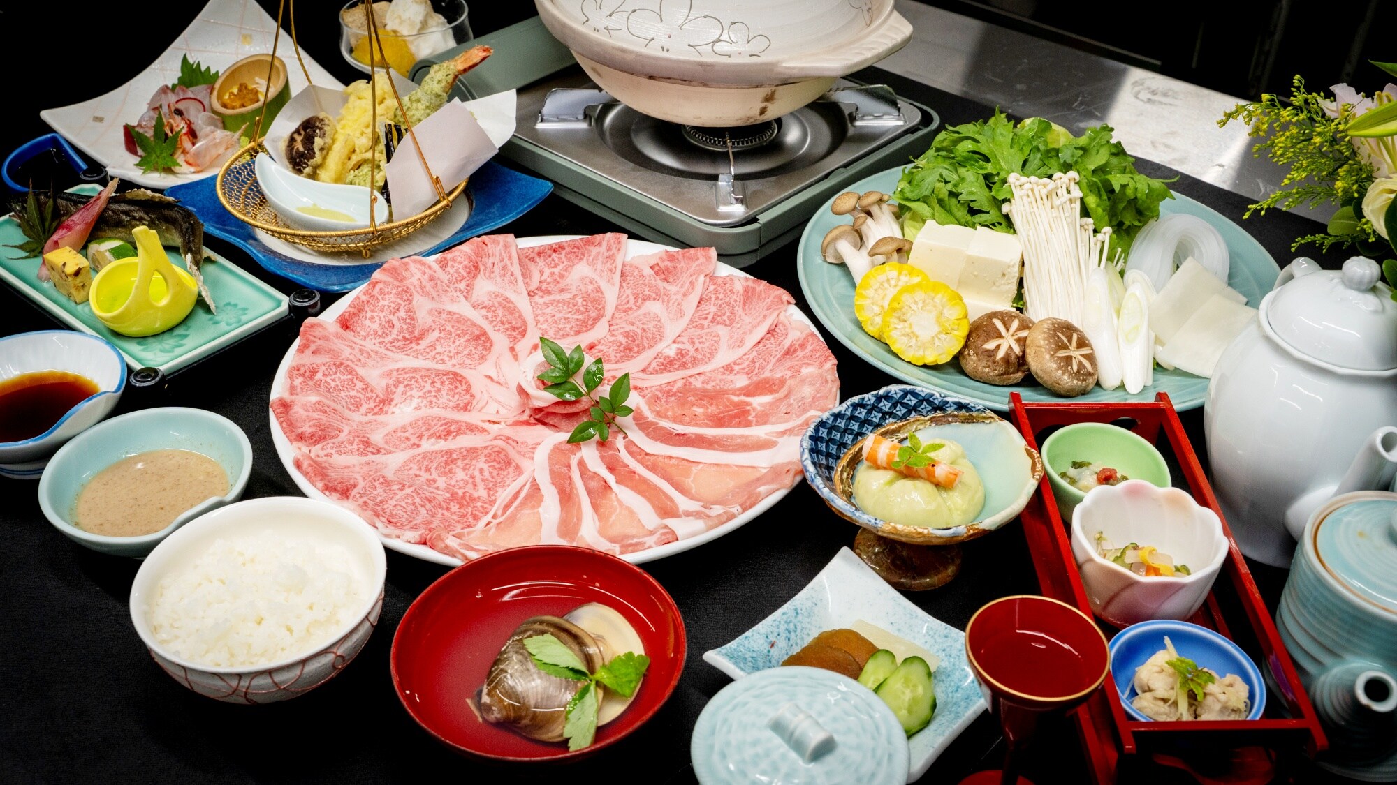 Oita Wagyu Beef and Bungo Pork Shabu-Shabu