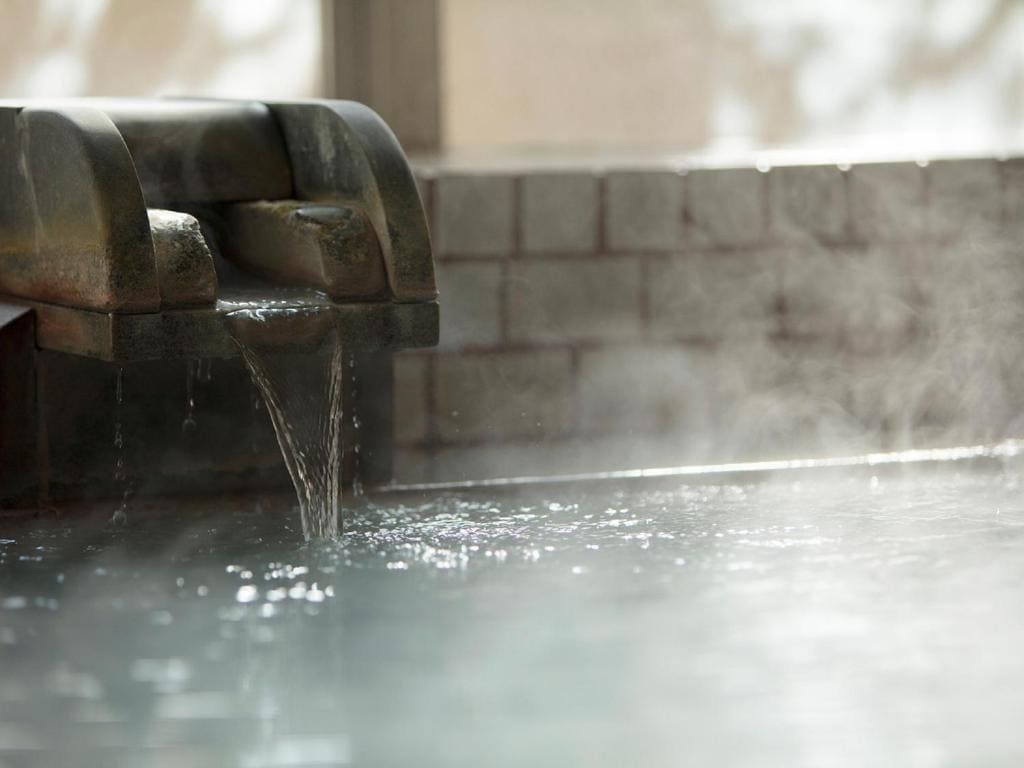 Free-flowing hot spring