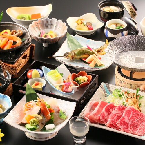 An example of Kisaragi Yayoi Shinshu Kaiseki meal