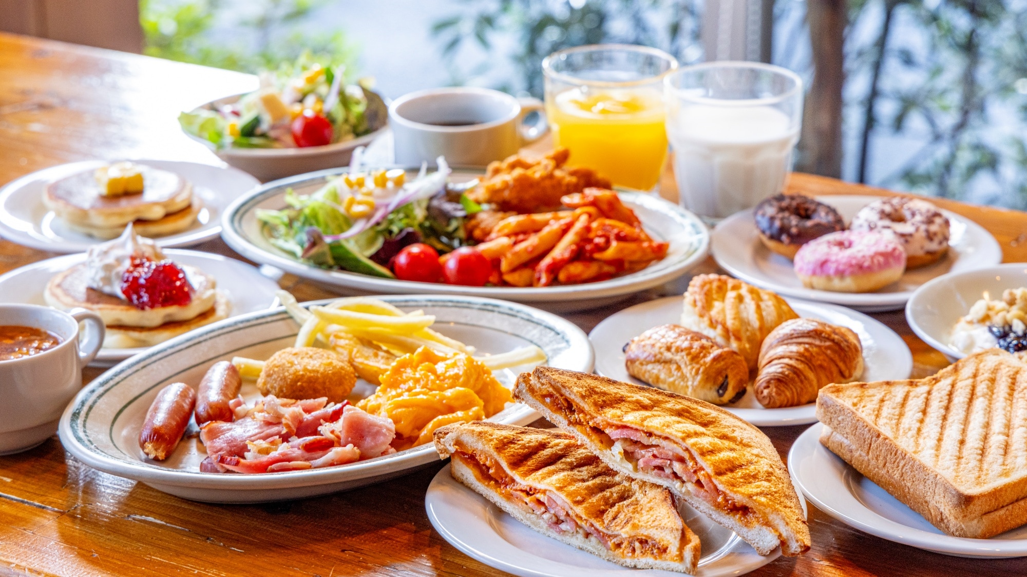 Western-style buffet available