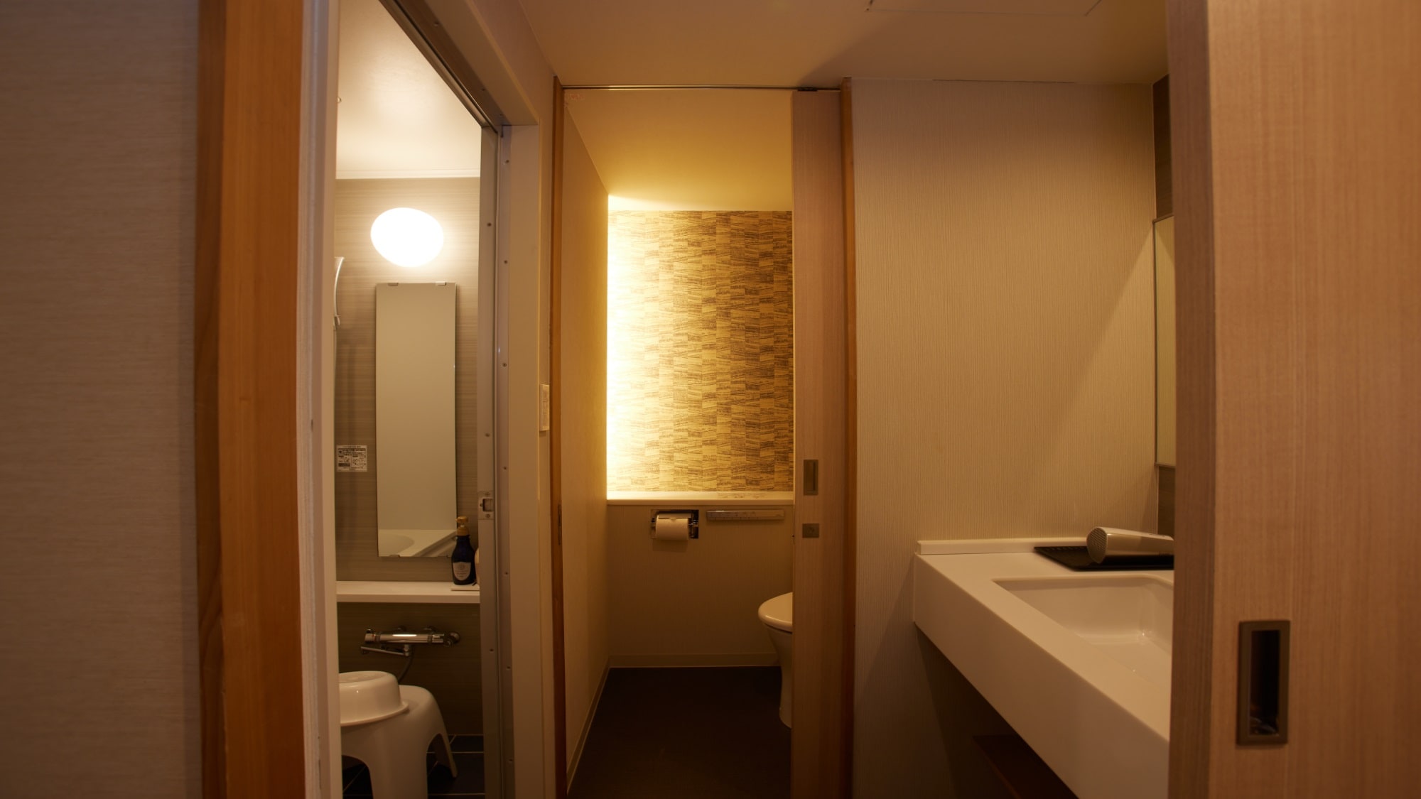Kamar bergaya Jepang / kamar bergaya Jepang-Barat, toilet, wastafel, kamar mandi (dengan kamar kecil) 3 poin independen