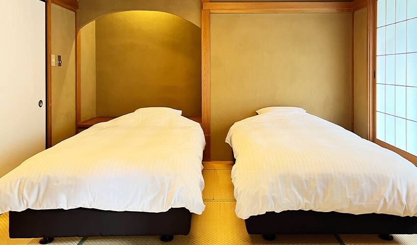 Top floor: Special room with open-air bath, beautiful view