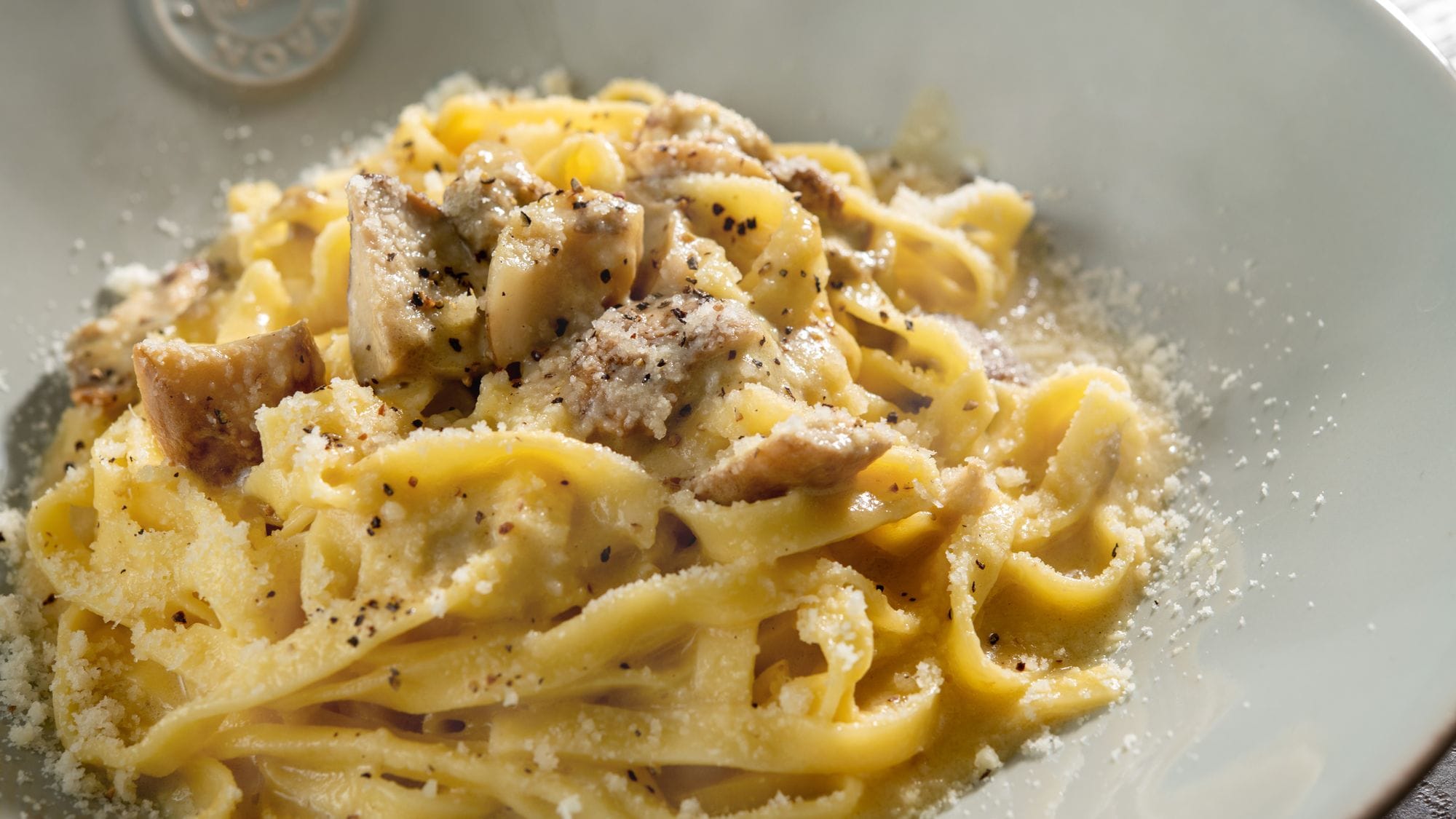 Lunch/Porcini Carbonara