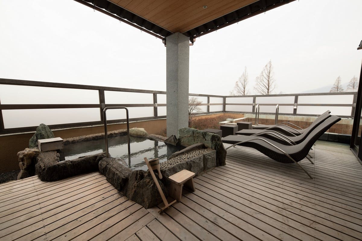 ■特別房間“竹”■帶露天浴池的日式和西式房間*包括夏季限定游泳池