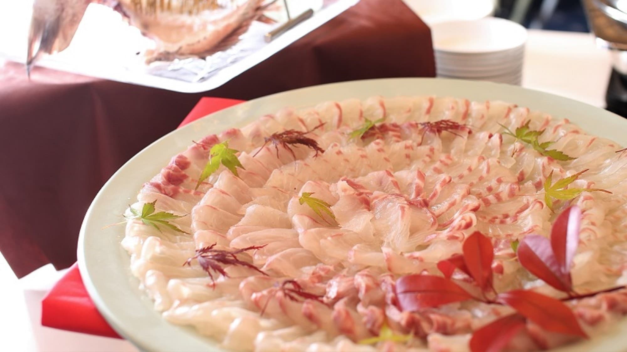 Popular menu Setouchi sea bream shabu-shabu (may be different fish depending on the season)