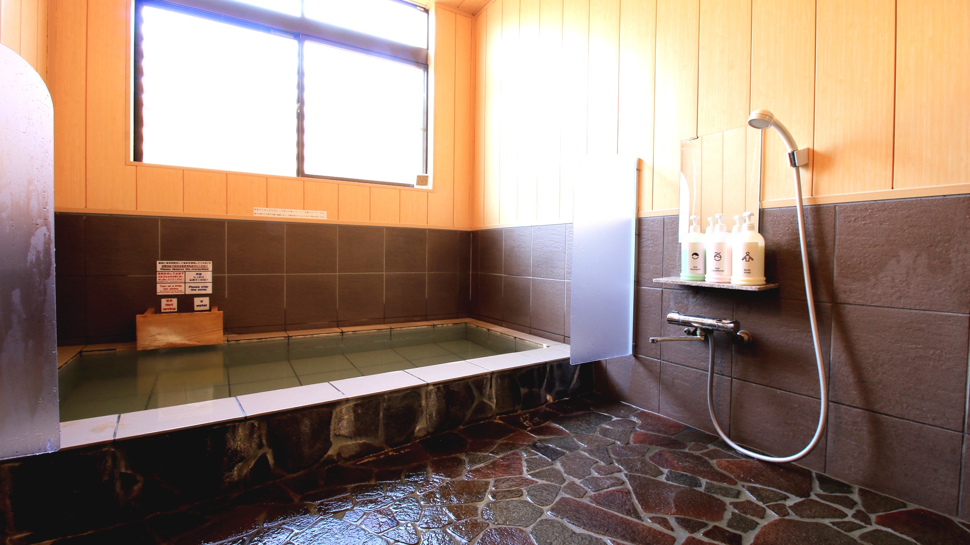 Relax and soothe your day to day fatigue in our natural hot springs.
