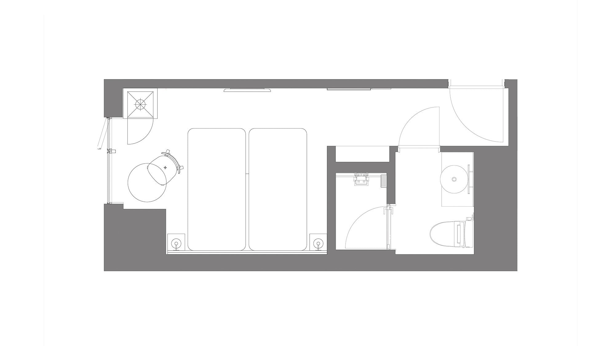 [Hollywood Twin] Floor plan