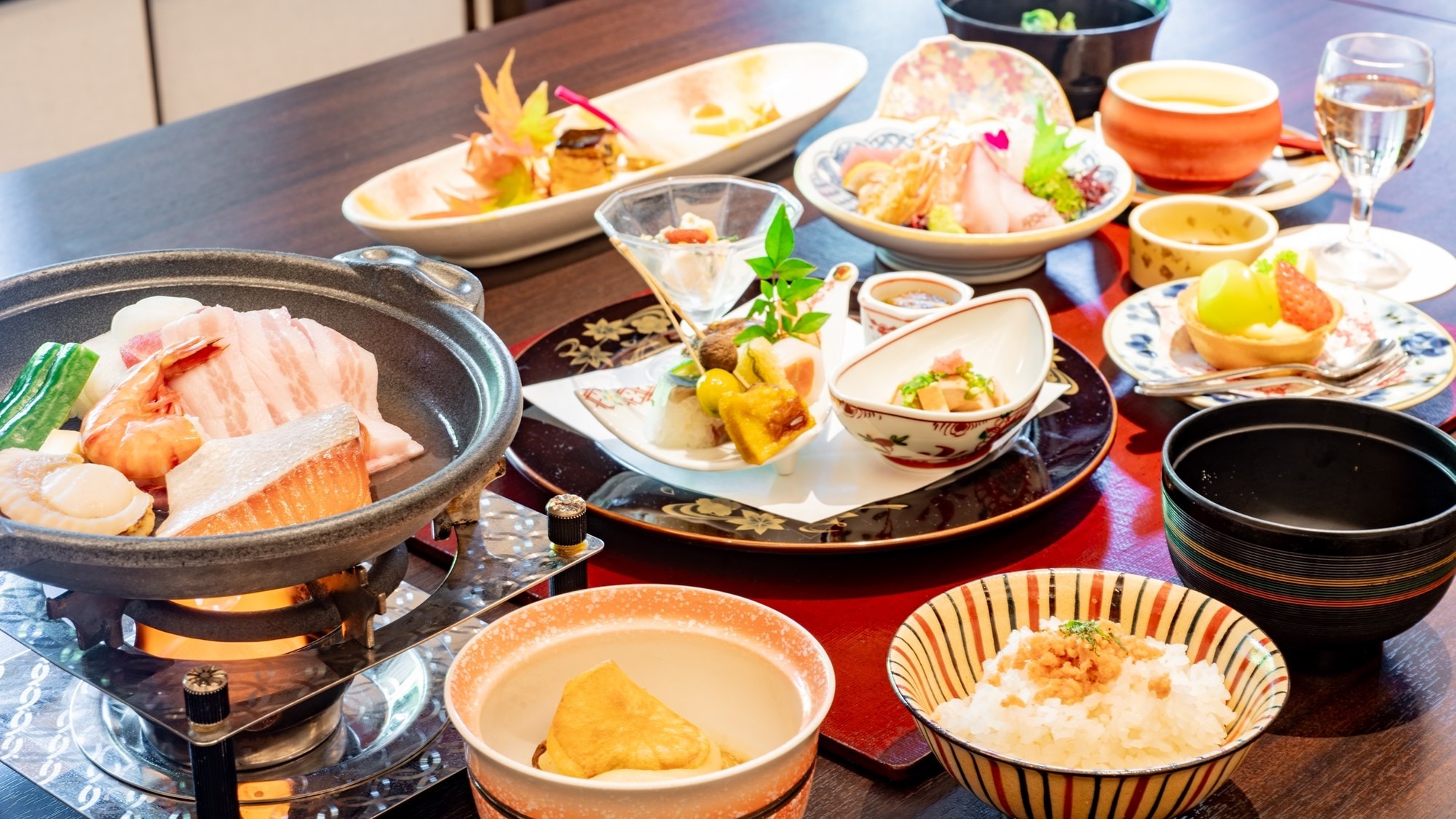 [Standard Kaiseki] Black pork and seasonal dishes