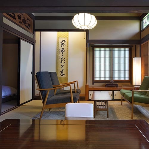 [Mountain lodge, four-star Japanese modern guest room (Japanese-style room + bedroom)]