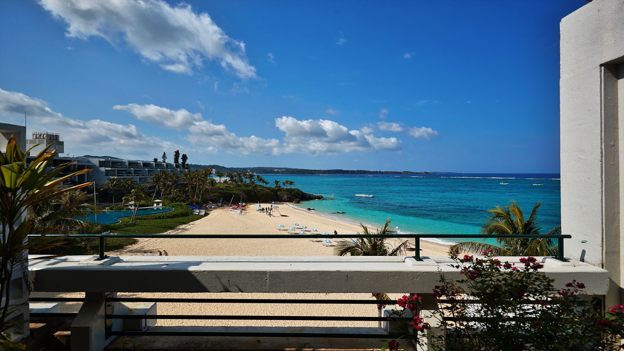 An example of the view from the room on the sea side