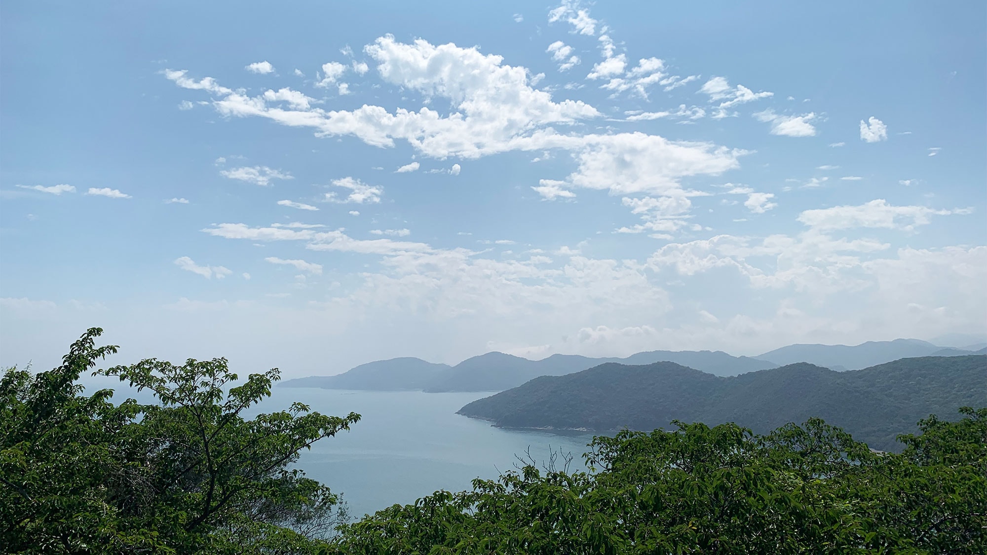 The Seto Inland Sea as seen from Cape Manyo in summer