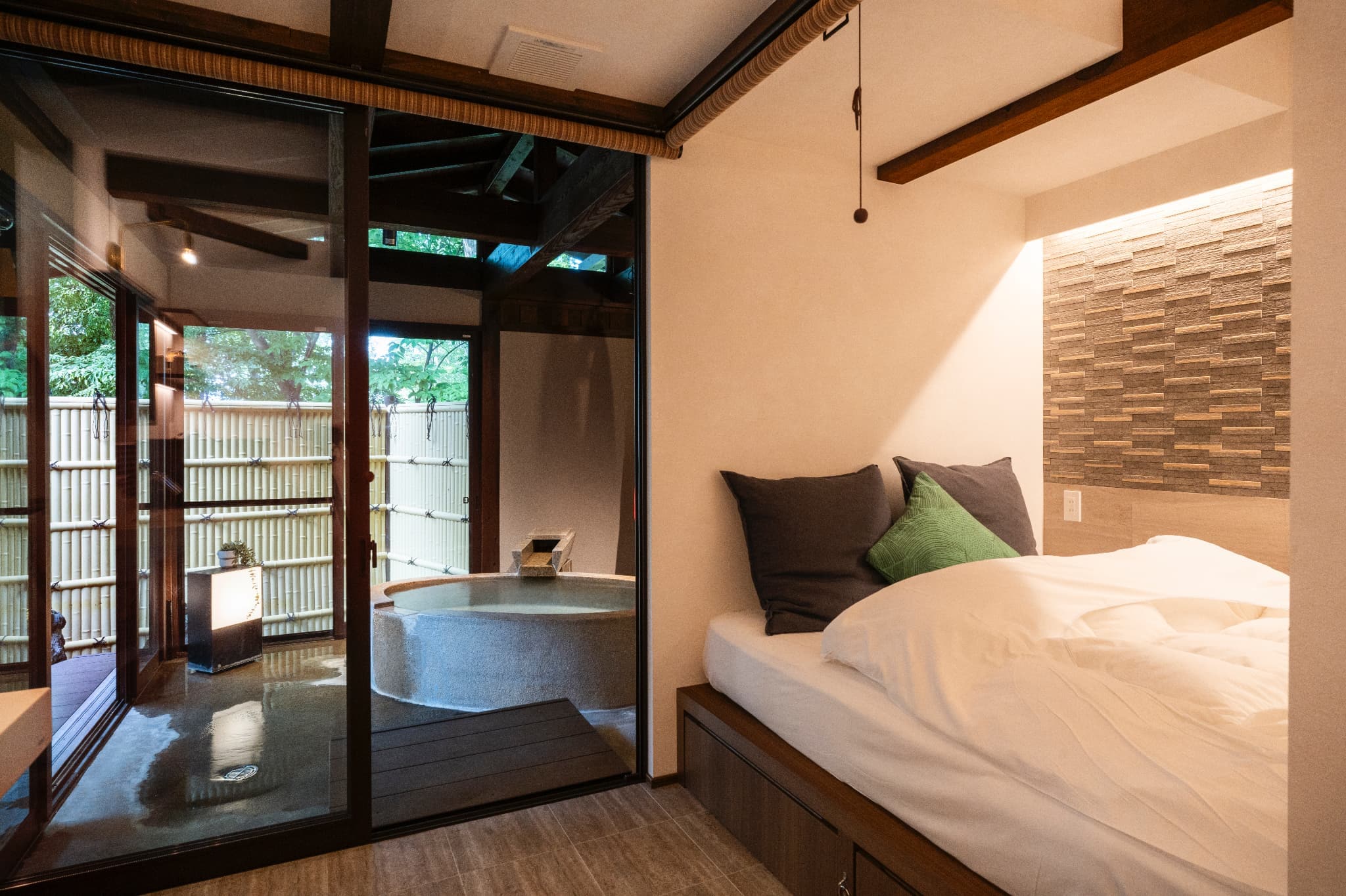 Compact room with semi-open-air bath [Yukyuan] New guest room available in July 2024