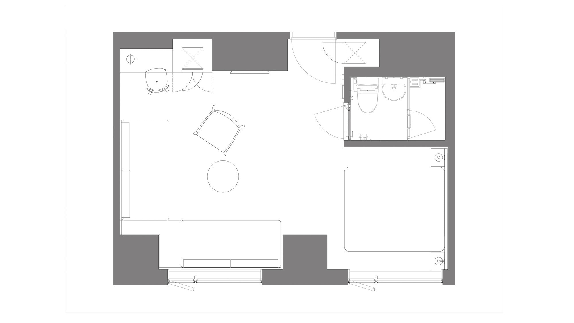 [Deluxe Double] Floor plan