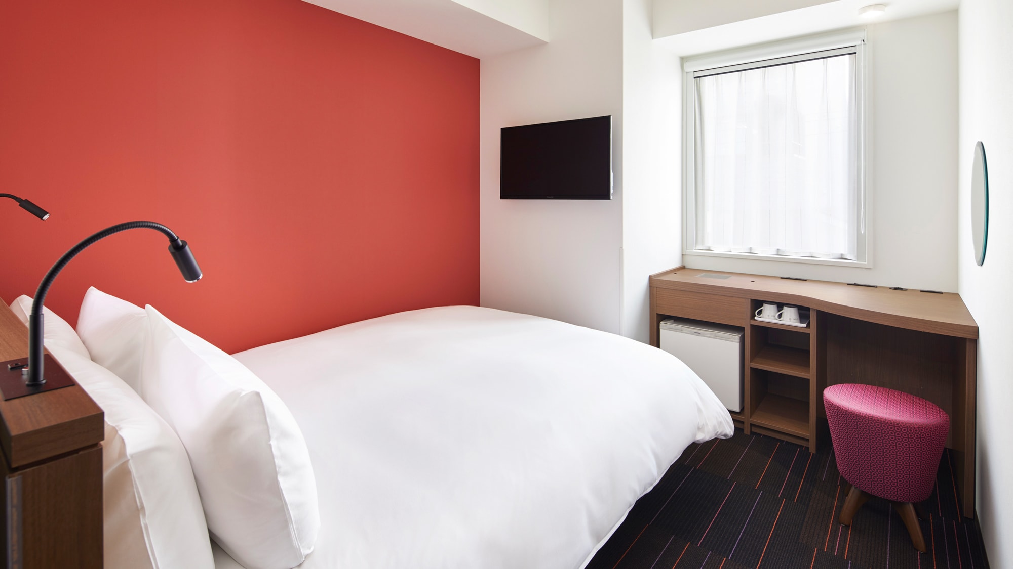 <Room> ◆ Standard Double ◆ 14 sqm [Bed width 140 cm]