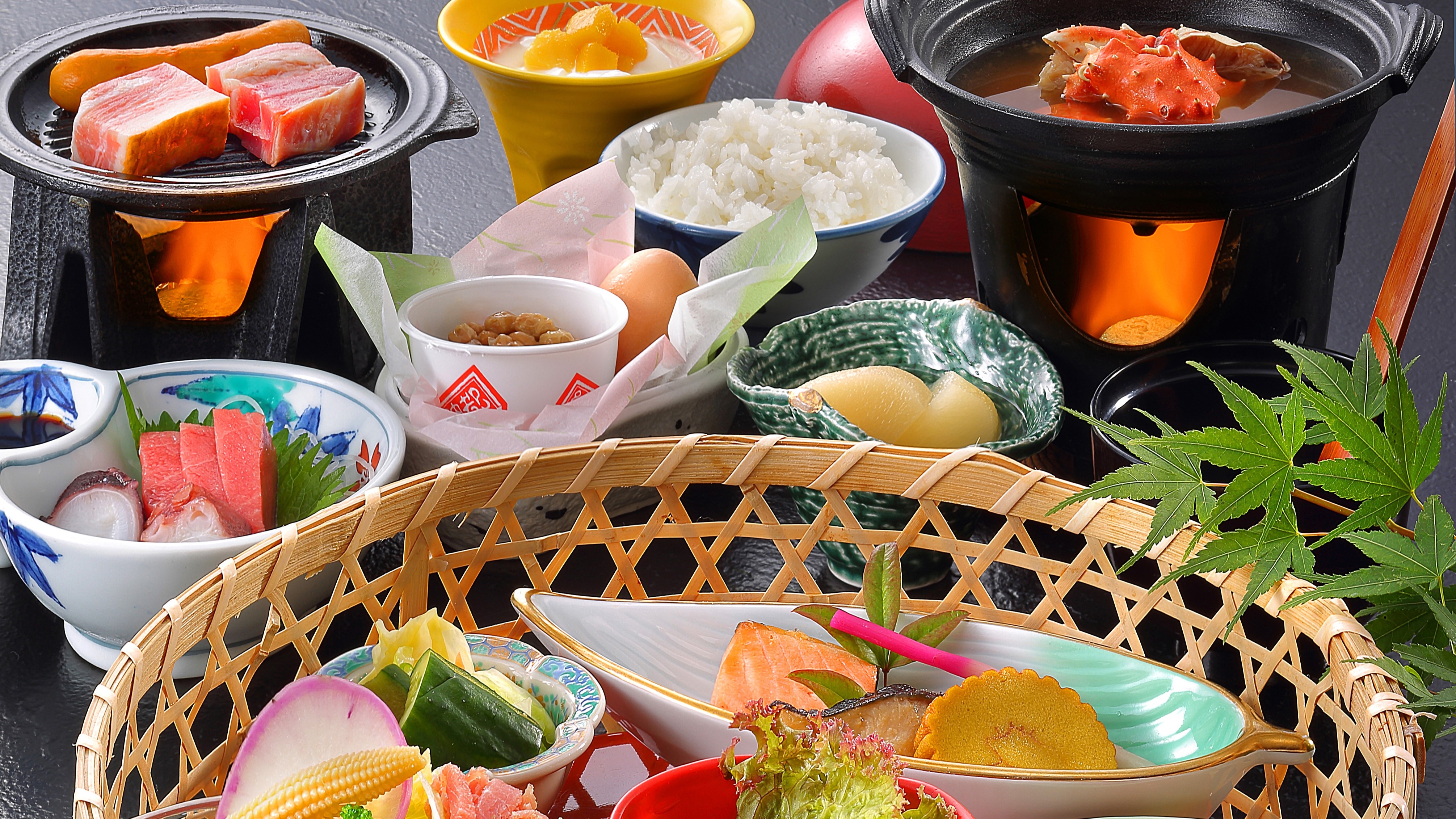 [Ví dụ về một bữa ăn đầy màu sắc của Nhật Bản]